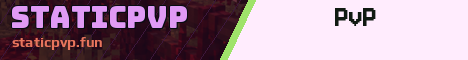 StaticPvP Minecraft server banner