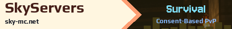 SkyServers Minecraft server banner