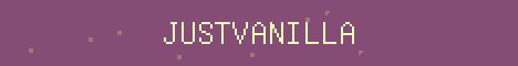 JustVanilla Minecraft server banner