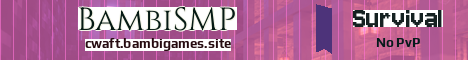 BambiSMP Minecraft server banner