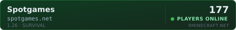 Spot Games Minecraft server banner
