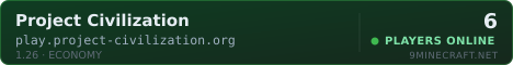 Project Civilization Minecraft server banner