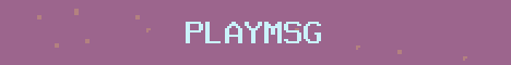 PlayMSG Minecraft server banner