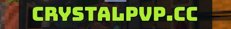 CrystalPvP.CC Minecraft server banner