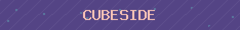 Cubeside Minecraft server banner