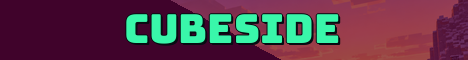 Cubeside Minecraft server banner