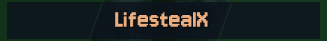 LifestealX Minecraft server banner