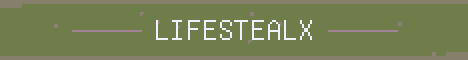 LifestealX Minecraft server banner