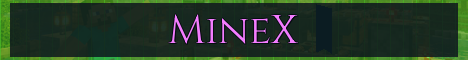 MineX Minecraft server banner
