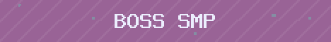 Boss SMP Minecraft server banner