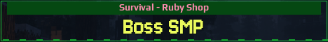 Boss SMP Minecraft server banner