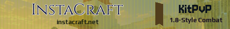 InstaCraft Minecraft server banner