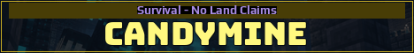 CandyMine Minecraft server banner