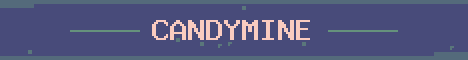 CandyMine Minecraft server banner