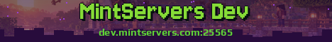 MintServers Dev Minecraft server banner