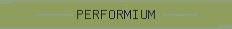 Performium Network Minecraft server banner