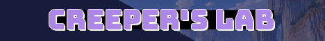 Creeper's Lab Minecraft server banner