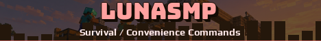 LunaSMP Minecraft server banner