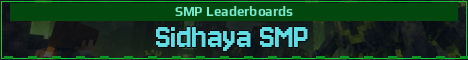 Sidhaya SMP Minecraft server banner
