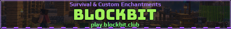 BlockBit Minecraft server banner