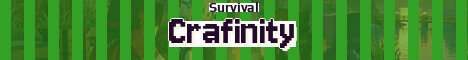 Crafinity Minecraft server banner