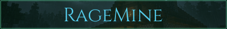 RageMine Minecraft server banner