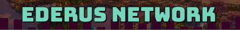 Ederus Network Minecraft server banner