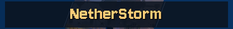 NetherStorm Minecraft server banner