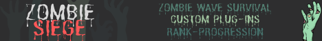 Zombie Siege Minecraft server banner