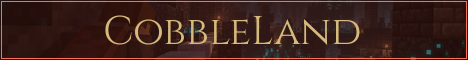 CobbleLand Minecraft server banner
