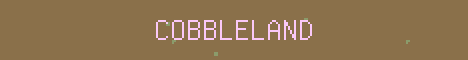 CobbleLand Minecraft server banner