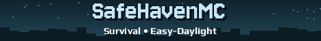 SafeHavenMC Minecraft server banner