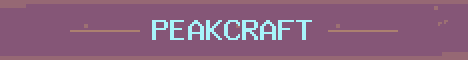PeakCraft Minecraft server banner