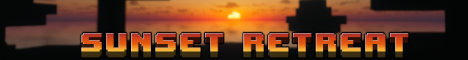 Sunset Retreat Minecraft server banner
