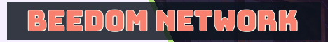Beedom Network Minecraft server banner