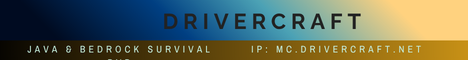 DriverCraft Minecraft server banner