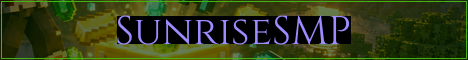 SunriseSMP Minecraft server banner