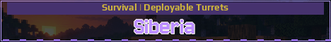 Siberia Minecraft server banner