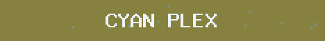 Cyan Plex Minecraft server banner