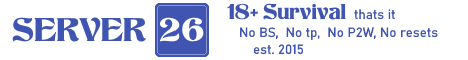 Server26 Minecraft server banner