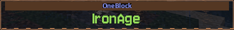 IronAge Minecraft server banner