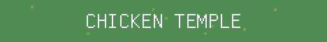 Chicken Temple Minecraft server banner