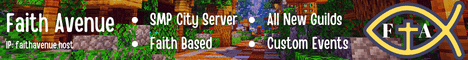 Faith Avenue Minecraft server banner