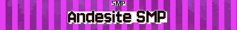 Andesite SMP Minecraft server banner