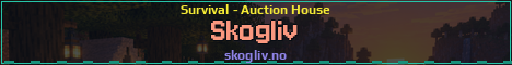 Skogliv Minecraft server banner