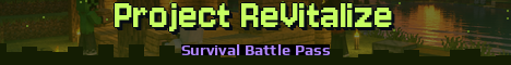 Project ReVitalize Minecraft server banner