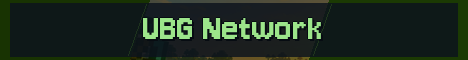 UBG Network Minecraft server banner