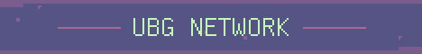 UBG Network Minecraft server banner