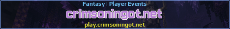 Crimson Ingot Minecraft server banner