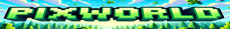 PixWorld Minecraft server banner